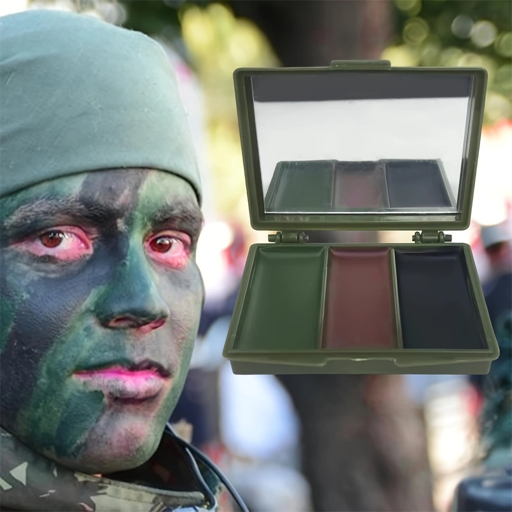 Üç Renkli Kamuflaj Yüz Boyama  - Camo Face Paint incelemesi ve fiyatı